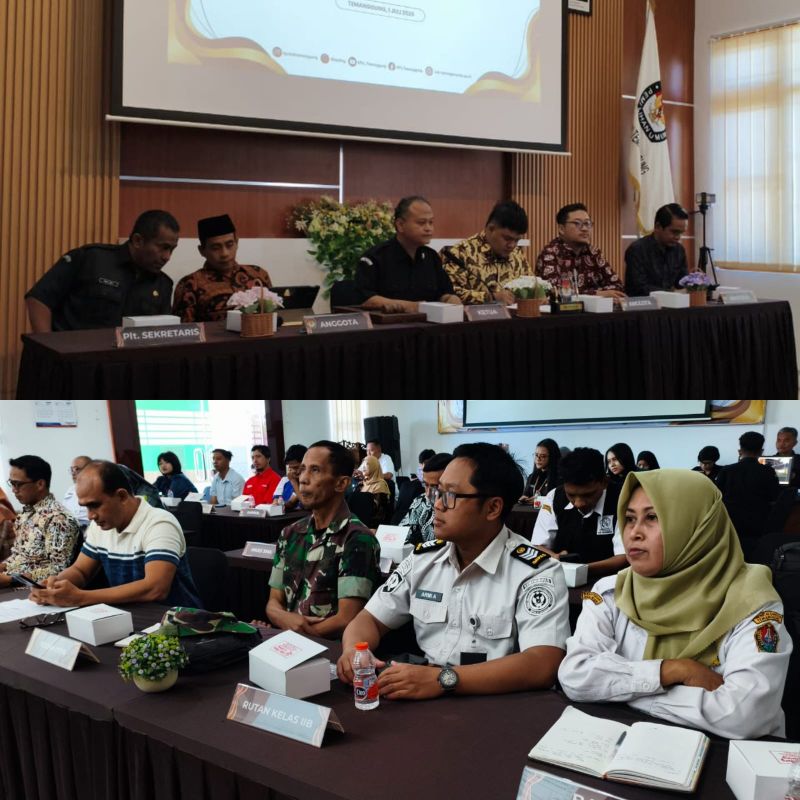 Badan Kesatuan Bangsa dan Politik (Bankesbangpol) Kabupaten Temanggung mengikuti Rapat Pleno Terbuka Rekapitulasi Daftar Pemilih Berkelanjutan (DPB) Triwulan II Tahun 2026