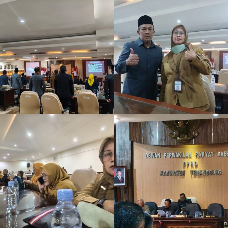 Bankesbangpol Kabupaten Temanggung mengikuti Rapat Paripurna DPRD Kabupaten Temanggung