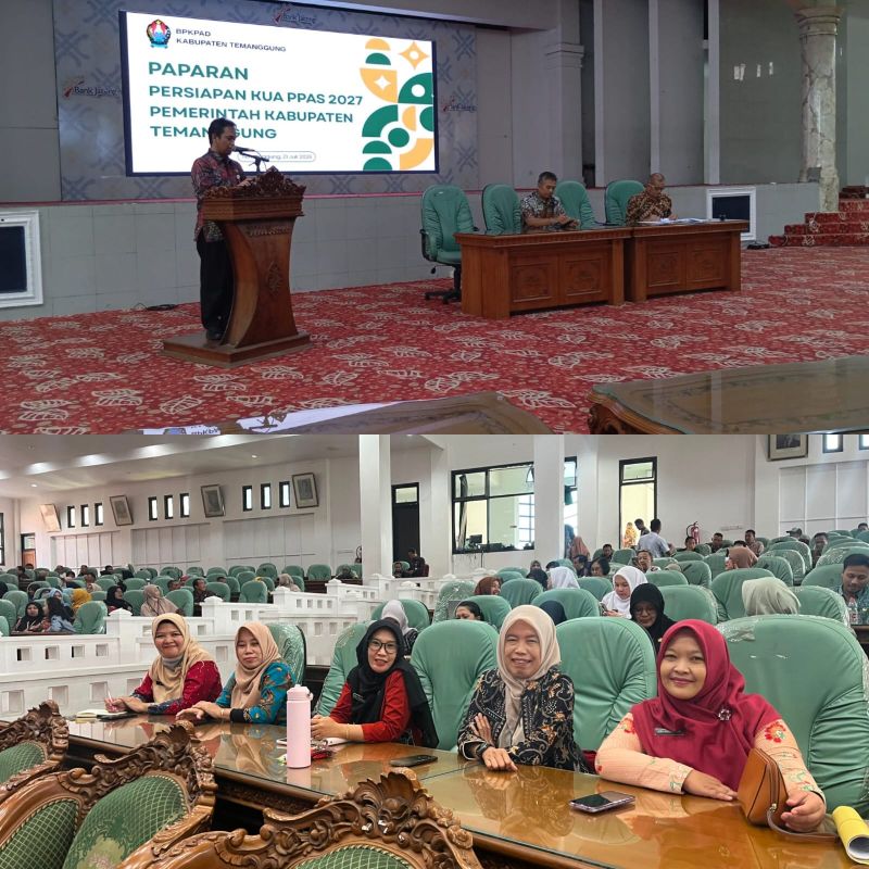 Bankesbangpol Kabupaten Temanggung mengikuti kegiatan Rapat Persiapan Penyusunan Kebijakan Umum Anggaran dan Prioritas Plafon Anggaran Sementara (KUA-PPAS) Tahun Anggaran 2027