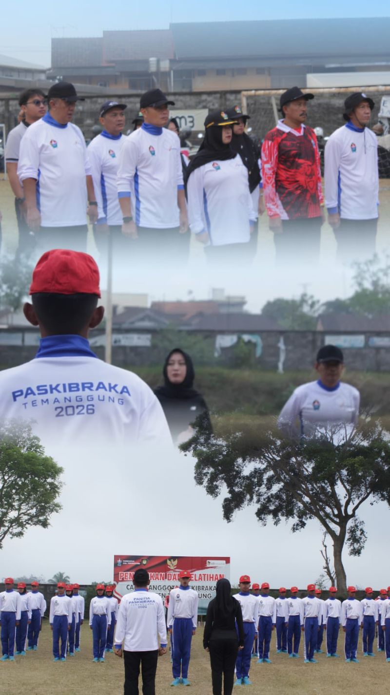 hari kesembilan Pendidikan dan Pelatihan CAPASKIBRAKA Kabupaten Temanggung Tahun 2026