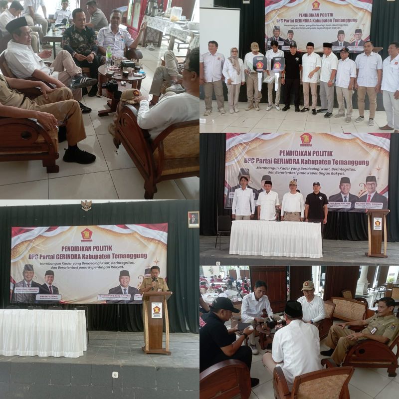 Pendidikan Politik Kader Partai Gerindra.